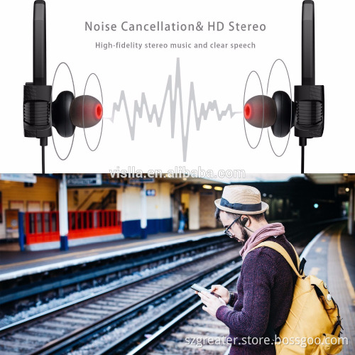 Super Long Battery Life earphone Bluetooth Wireless Headset for Drivers, Noise Canceling and Hands Free with Mic